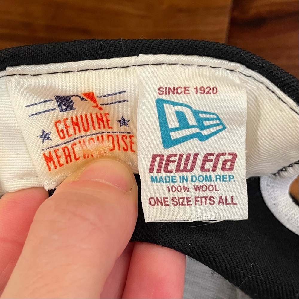 Vintage 1997 New Era Florida Marlins World Series Champs Snapback Hat 100% Wool - Picture 13 of 13